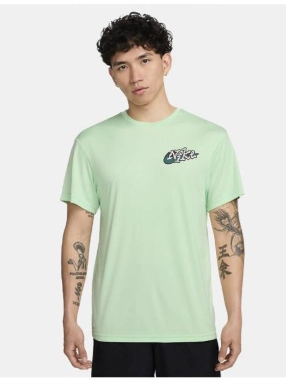 Nike Swim Short-Sleeve Hydroguard Dri-FIT NESSE527-338 Men Small Vapor Green NWT